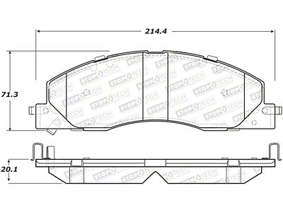 StopTech Sport Brake Pads w/Shims and Hardware - Rear - 309.13990