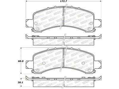StopTech Sport Brake Pads w/Shims - Front - 309.09740