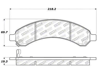 StopTech Sport Brake Pads w/Shims - Front - 309.09890