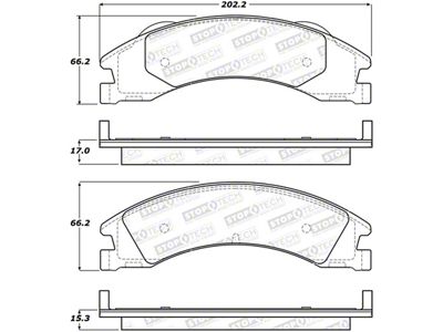 StopTech Sport Brake Pads w/Shims - Front - 309.13290