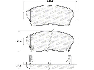 StopTech Sport Brake Pads w/Shims & Hardware - Front - 309.05621