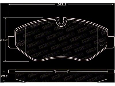 StopTech Sport Brake Pads w/Shims - Rear - 309.13160