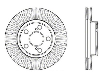 StopTech Sport Cross Drilled Brake Rotor - Front Left - 128.44172L