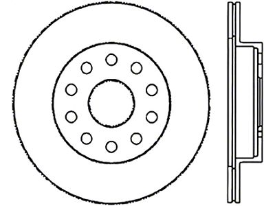 StopTech Sport Slotted CRYO 92-95 Toyota MR2 Turbo Rear Left - 126.44096CSL