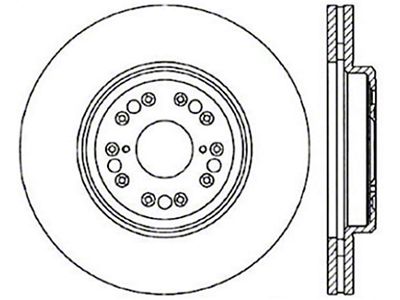 StopTech Sport Slotted CRYO 95-00 Lexus LS Front Right Rotor - 126.44107CSR