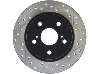 StopTech SportStop 10-13 Scion tC Slotted & Drilled Left Rear - 127.44179L