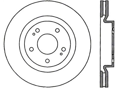 StopTech Sportstop Cryo Slotted & Drilled Sport Brake Rotor - 127.46076CL