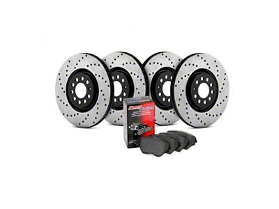StopTech Street Axle Pack; Drilled; 4 Wheel - 936.47021