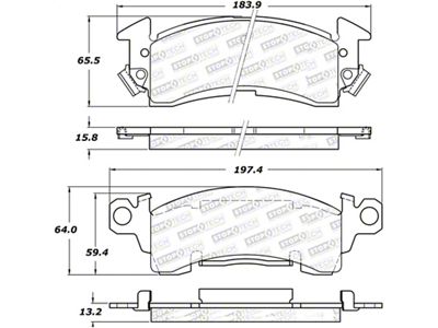 StopTech Street Brake Pads - 308.00520