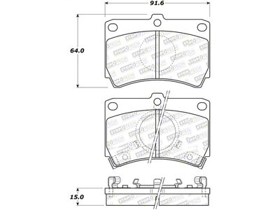 StopTech Street Brake Pads - 308.03190