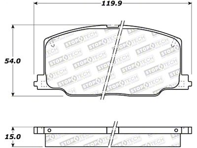StopTech Street Brake Pads - 308.03560