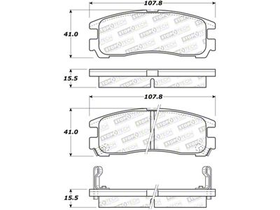 StopTech Street Brake Pads - 308.03831