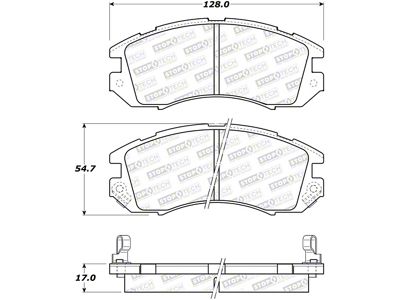 StopTech Street Brake Pads - 308.04700