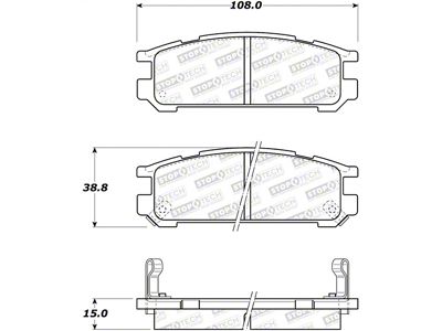 StopTech Street Brake Pads - 308.04711