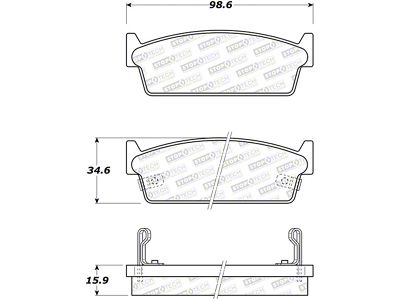StopTech Street Brake Pads - 308.04790