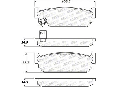 StopTech Street Brake Pads - 308.04810