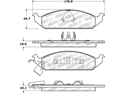 StopTech Street Brake Pads - 308.06500