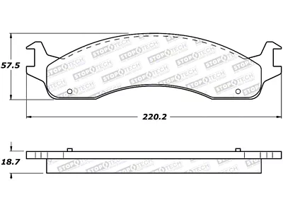 StopTech Street Brake Pads - 308.06550