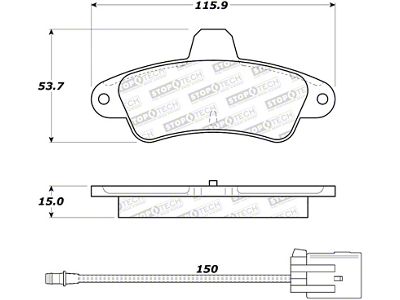 StopTech Street Brake Pads - 308.06610