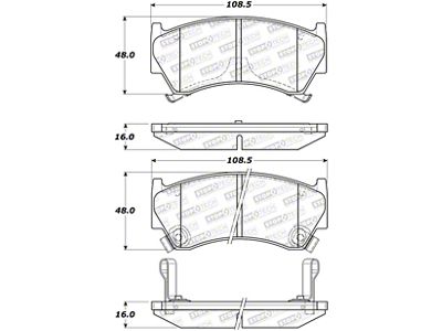 StopTech Street Brake Pads - 308.06680