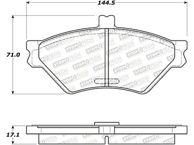 StopTech Street Brake Pads - 308.06780