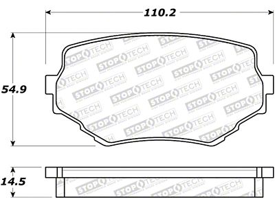 StopTech Street Brake Pads - 308.06800