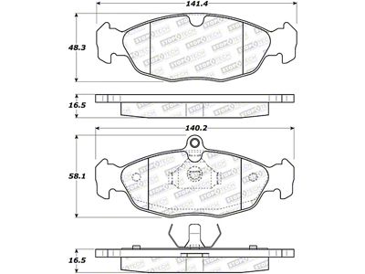 StopTech Street Brake Pads - 308.06880