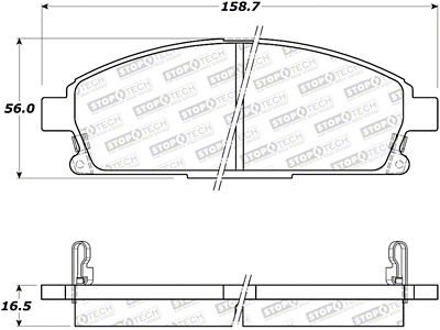 StopTech Street Brake Pads - 308.06911
