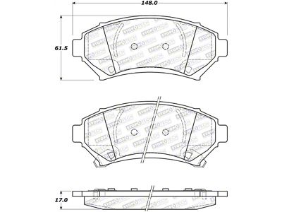 StopTech Street Brake Pads - 308.06990