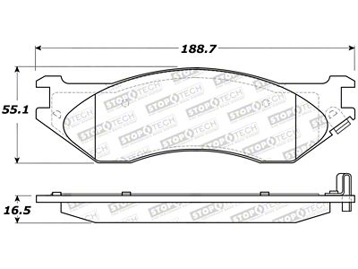 StopTech Street Brake Pads - 308.07020