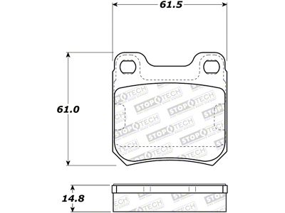 StopTech Street Brake Pads - 308.07090