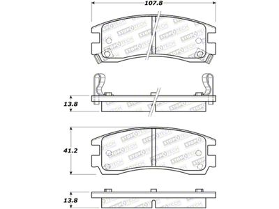StopTech Street Brake Pads - 308.07140