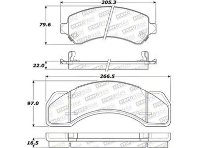 StopTech Street Brake Pads - 308.07170