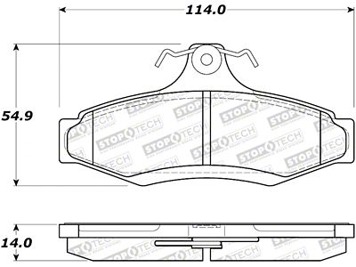 StopTech Street Brake Pads - 308.07240