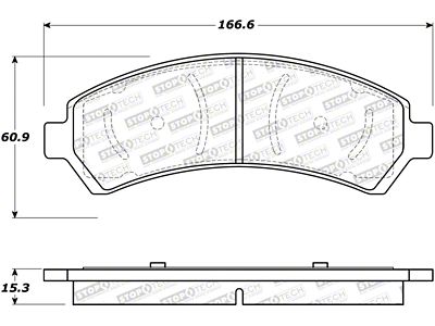 StopTech Street Brake Pads - 308.07260