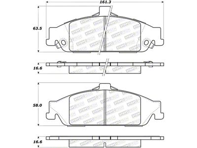 StopTech Street Brake Pads - 308.07270