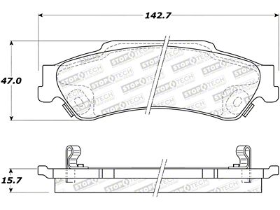 StopTech Street Brake Pads - 308.07290