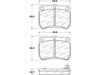 StopTech Street Brake Pads - 308.07330