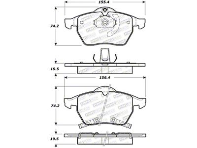 StopTech Street Brake Pads - 308.07360