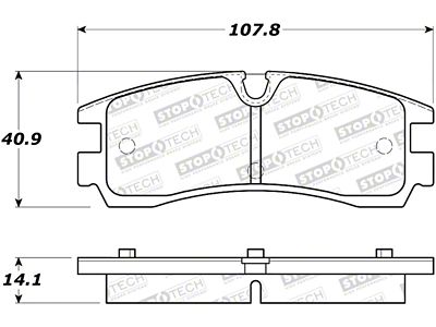 StopTech Street Brake Pads - 308.07540