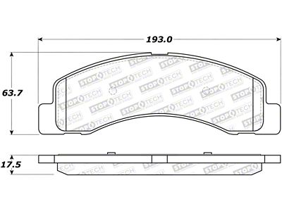 StopTech Street Brake Pads - 308.07560