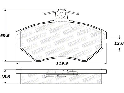 StopTech Street Brake Pads - 308.07800