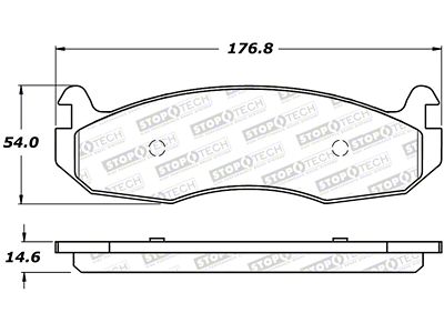 StopTech Street Brake Pads - 308.07880