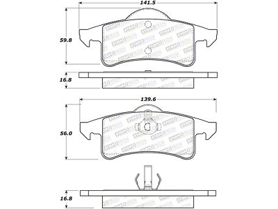 StopTech Street Brake Pads - 308.07910