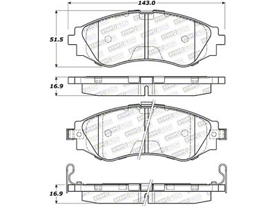 StopTech Street Brake Pads - 308.07970