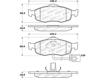 StopTech Street Brake Pads - 308.08010