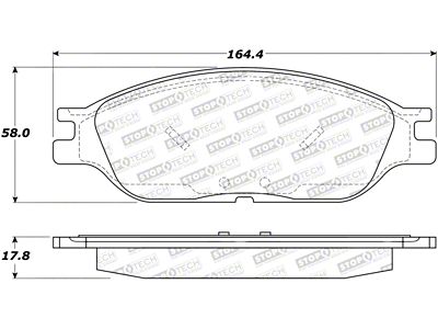 StopTech Street Brake Pads - 308.08030