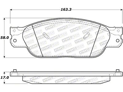 StopTech Street Brake Pads - 308.08050