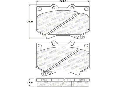 StopTech Street Brake Pads - 308.08120