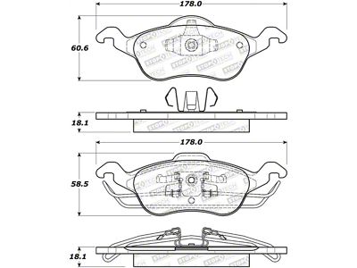 StopTech Street Brake Pads - Focus 308.08160